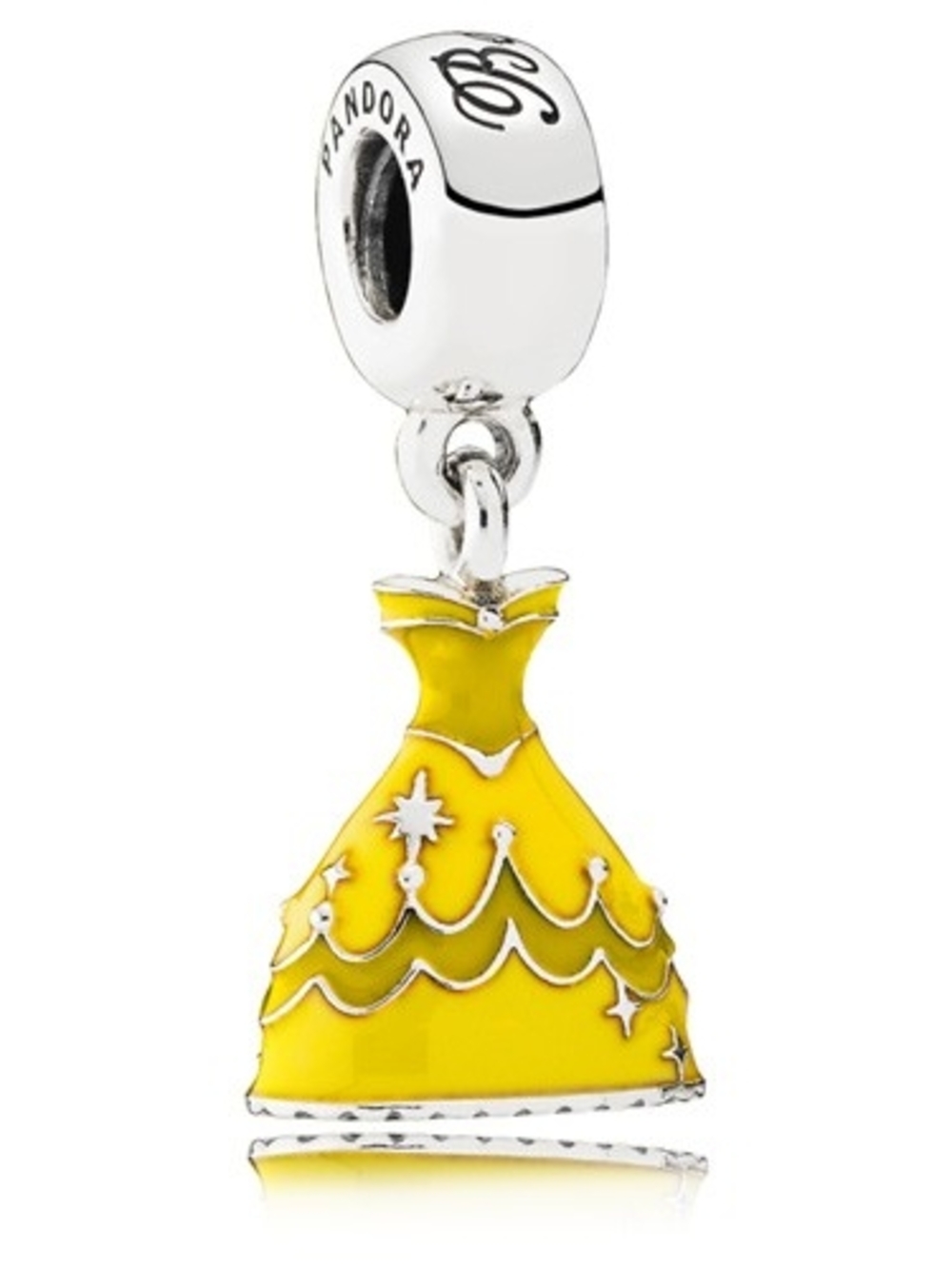 🆕️ Retired Pandora Disney Belle's Yellow Dress Dangle Charm